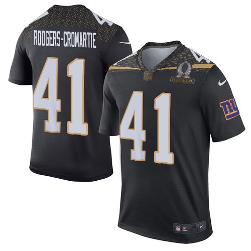 Men's Elite Dominique Rodgers-Cromartie Nike Jersey Black - #41 Team Irvin 2016 Pro Bowl NFL New York Giants